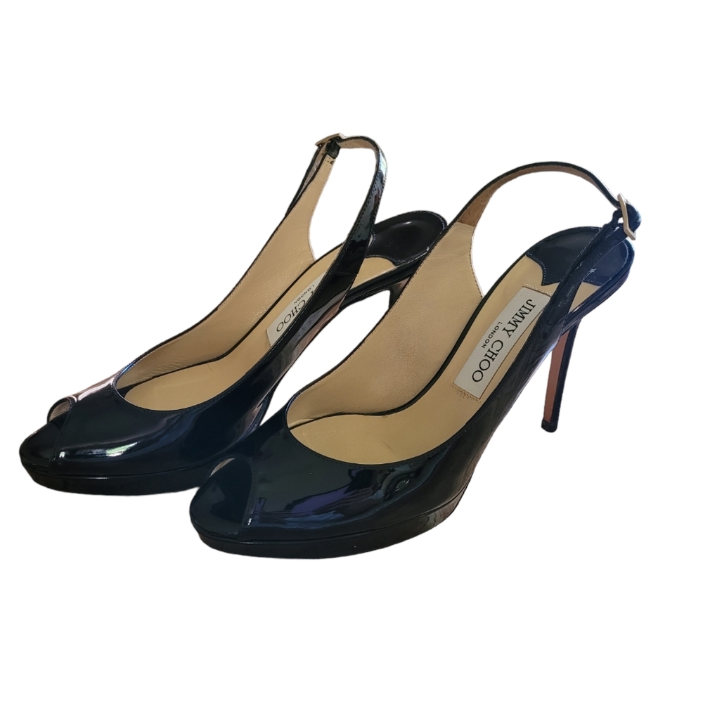 Jimmy Choo Patent Leather Heels Size 37 1/2
